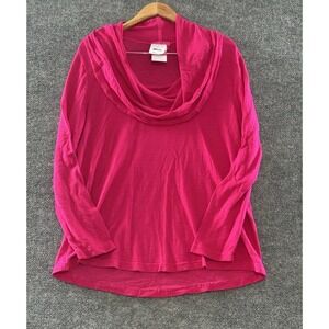Fresh Produce Women's Long Sleeve Cowl Neck Tunic Top Hot Pink M/L
